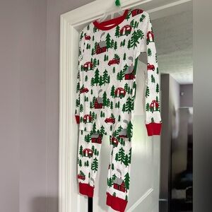 Cozy Kids Pajamas with Red and Green Print